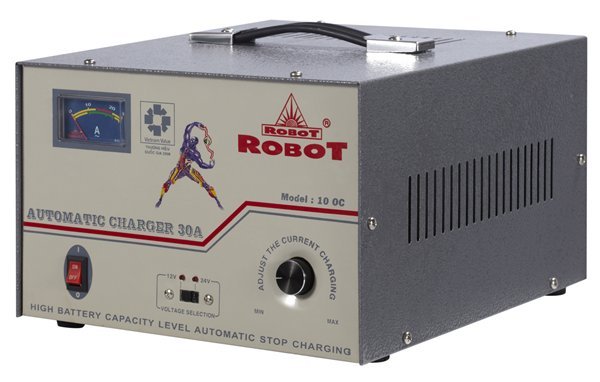 Máy sạc ắc quy Robot, sạc tự động robot 30A